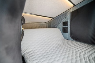 Thule Widesky roof top tent hard shell folding seat mattress with led lighting