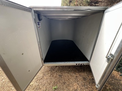 Used 2024 Ifor Williams BV64e enclosed box van trailer with rear barn doors 