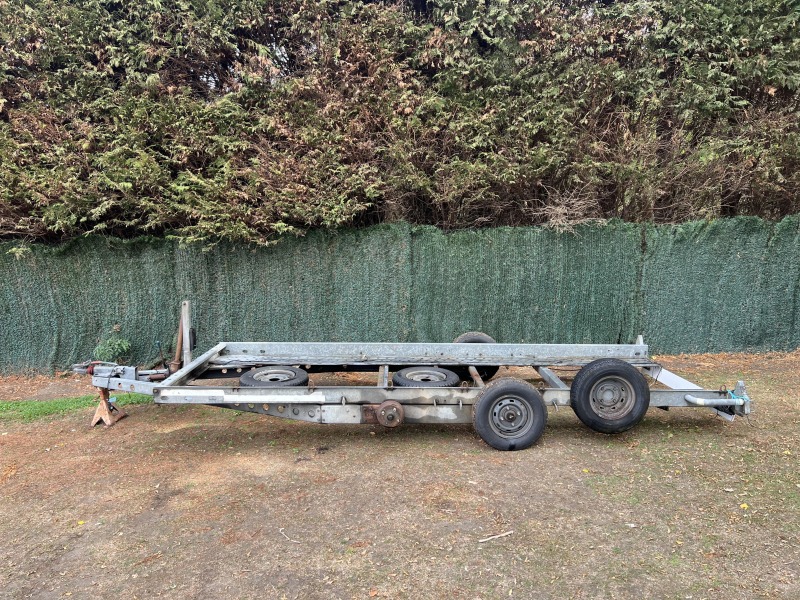 Trade sale 16ft tiltbed car transporter trailer project requiring axles, wheels, tyres and lights