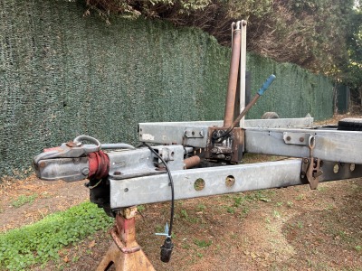Trade sale 16ft tiltbed car transporter trailer project requiring axles, wheels, tyres and lights