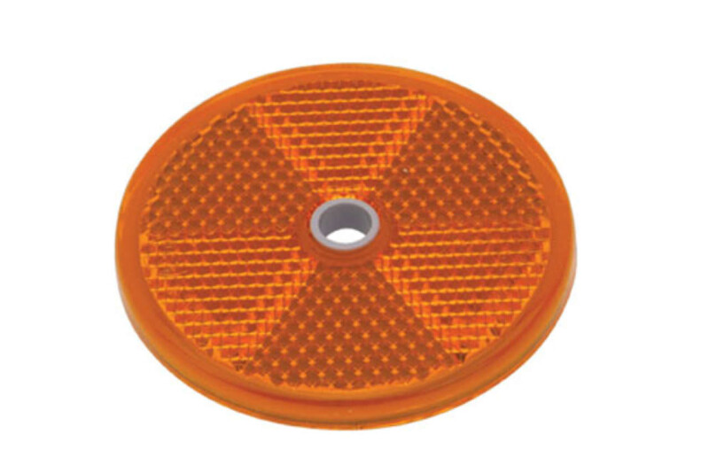 Ifor Williams Horsebox Amber Round Reflector - P1820
