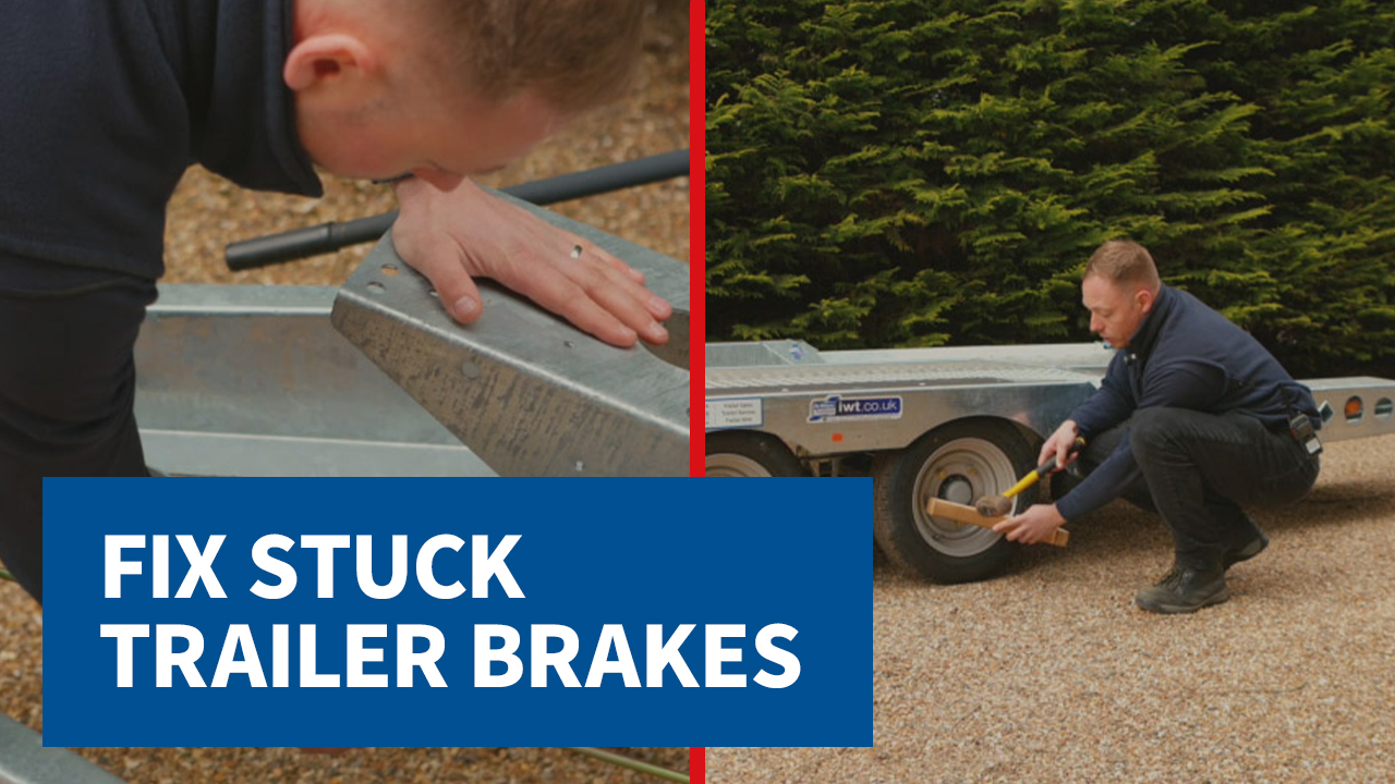 How to release stuck trailer brakes