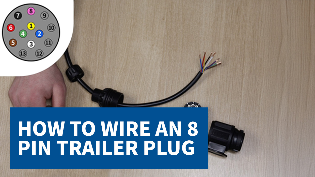 How to wire an 8 pin trailer plug