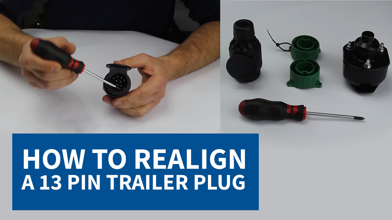 How to realign a 13 pin trailer plug